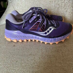 Purple Saucony Peregrine Women's size 7.5 trail running shoes